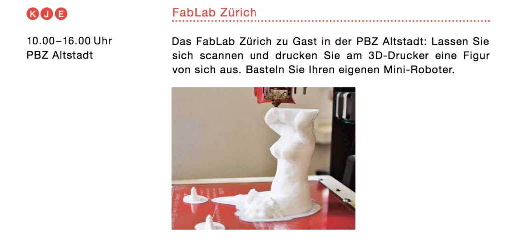 Fablab Zürich 3D Figur