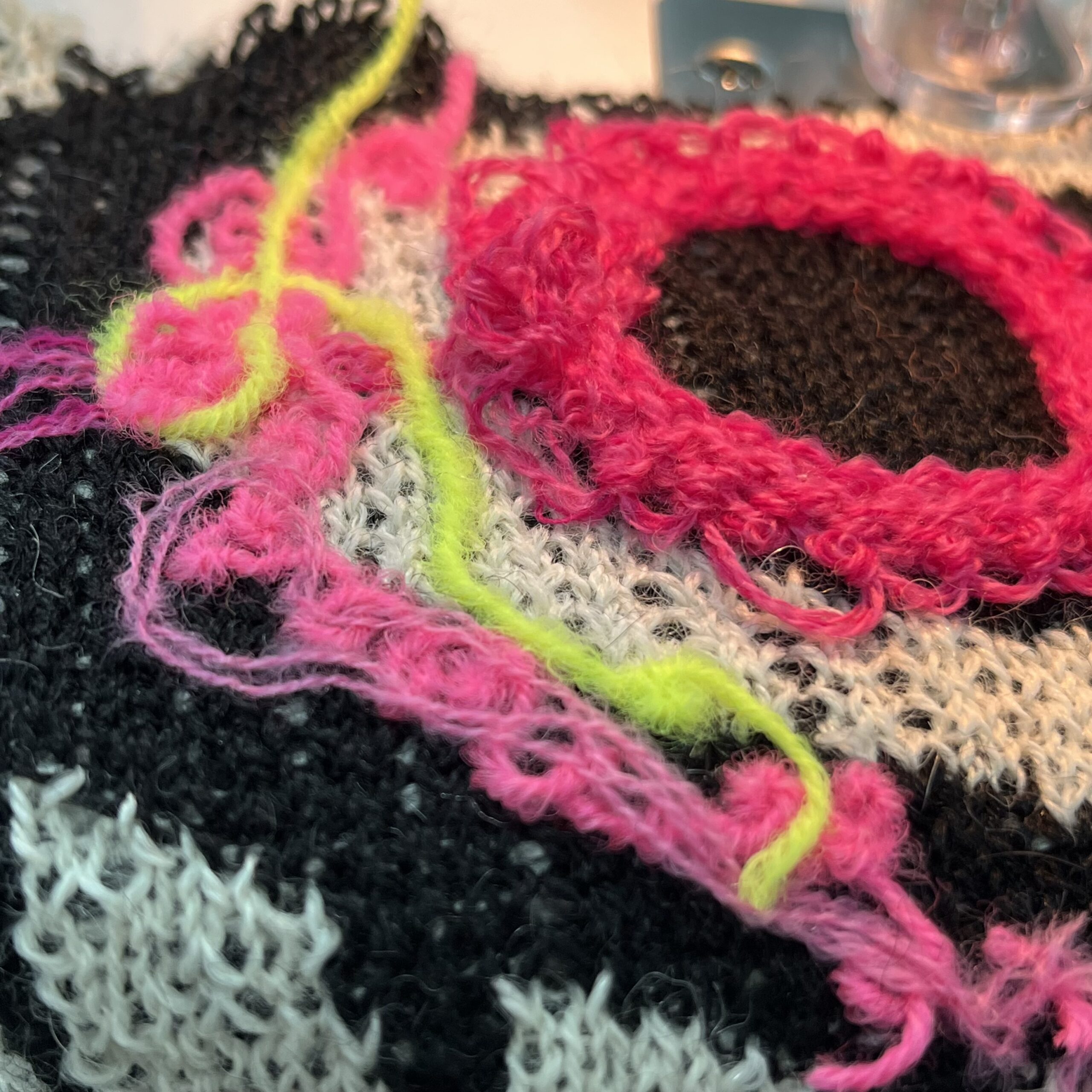 Mit Filzmaschine/Feltingmachine: Upcycling oder flicken